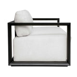 Remsen Black/Oyster Outdoor Sofa - Ornate Home