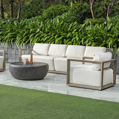 Remsen Gray Large Outdoor Sofa - Ornate Home