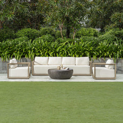 Remsen Gray Large Outdoor Sofa - Ornate Home