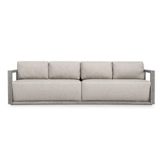 Remsen Weathered Gray/Dove Outdoor Large Sofa - Ornate Home