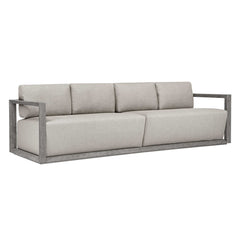 Remsen Weathered Gray/Dove Outdoor Large Sofa - Ornate Home
