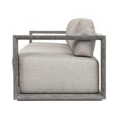 Remsen Weathered Gray/Dove Outdoor Large Sofa - Ornate Home