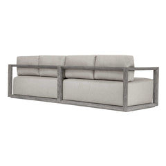 Remsen Weathered Gray/Dove Outdoor Large Sofa - Ornate Home