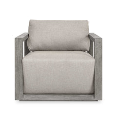 Remsen Weathered Gray/Dove Outdoor Lounge Chair - Ornate Home
