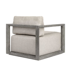 Remsen Weathered Gray/Dove Outdoor Lounge Chair - Ornate Home