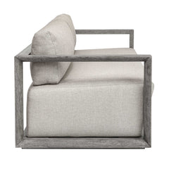 Remsen Weathered Gray/Dove Outdoor Sofa - Ornate Home