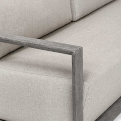 Remsen Weathered Gray/Dove Outdoor Sofa - Ornate Home