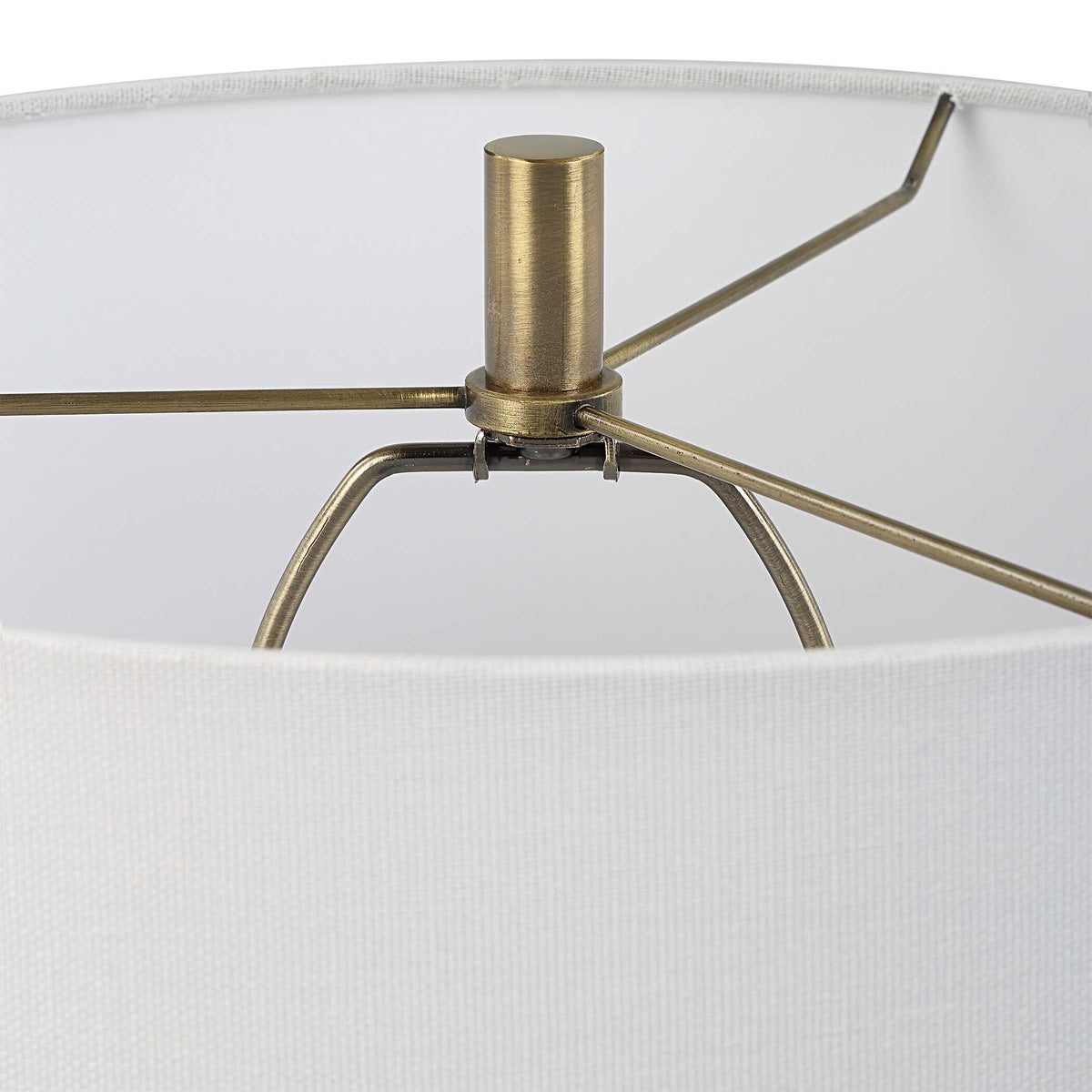 Remy Blue/Brass/White Polished Table Lamp - Ornate Home