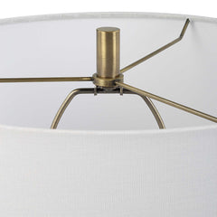 Remy Blue/Brass/White Polished Table Lamp - Ornate Home