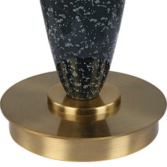 Remy Blue/Brass/White Polished Table Lamp - Ornate Home