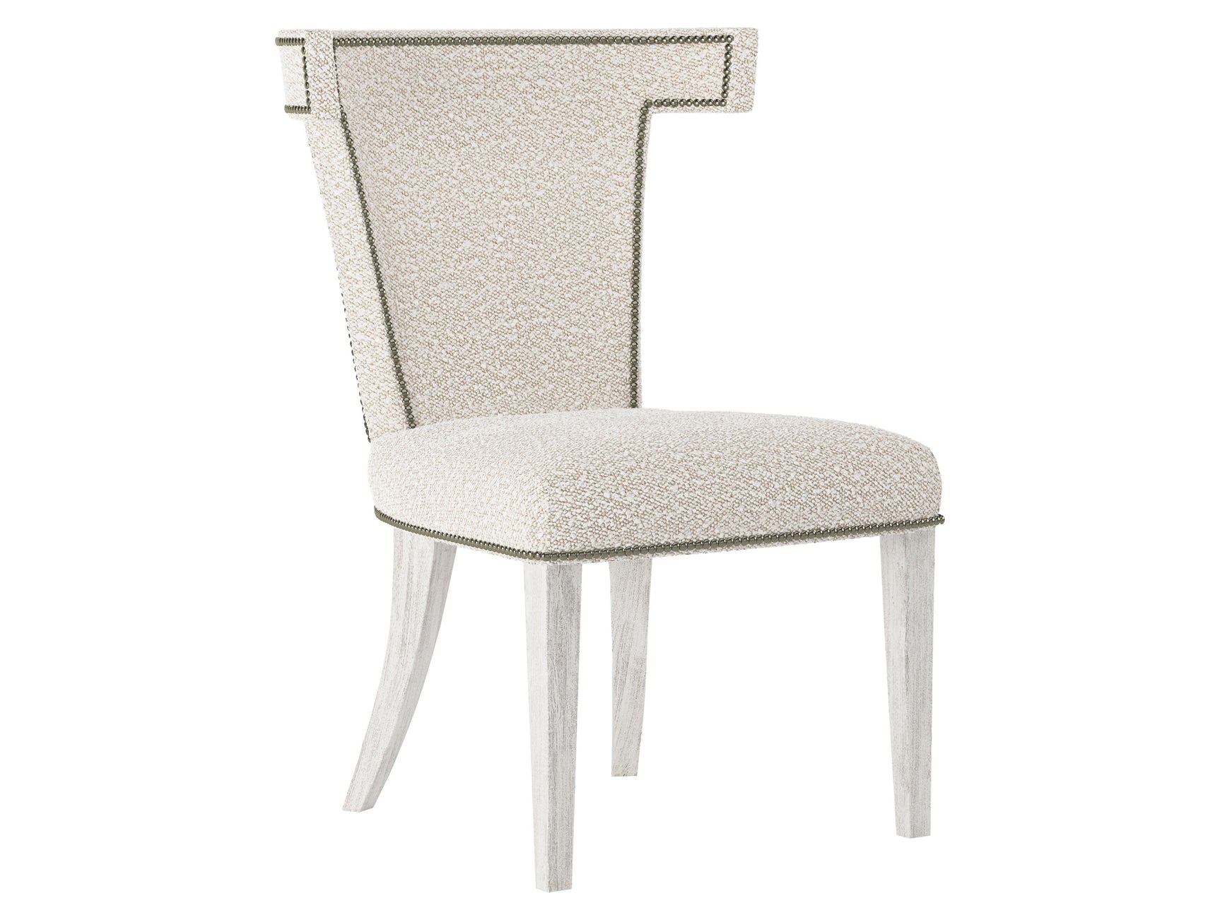 Remy Glacier White/Off-White Fabric Side Chair - Ornate Home
