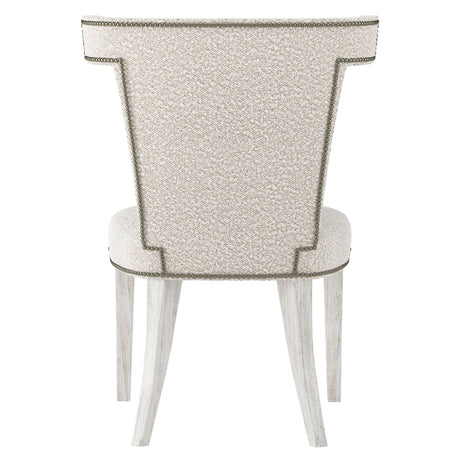 Remy Glacier White/Off-White Fabric Side Chair - Ornate Home