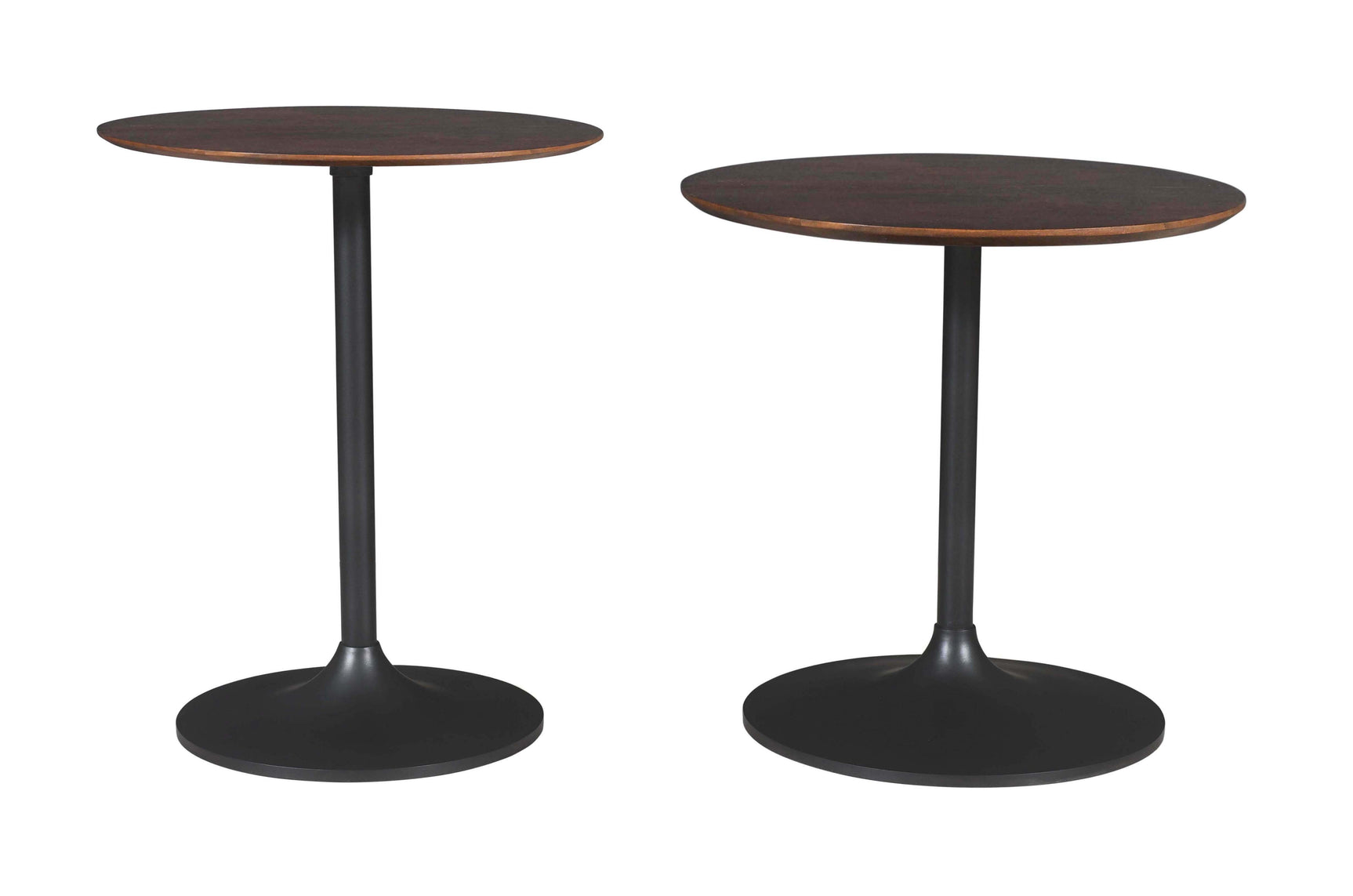 Remy Gunmetal/Brown Nesting Table (Set of 2) - Ornate Home