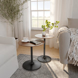 Remy Gunmetal/Brown Nesting Table (Set of 2) - Ornate Home