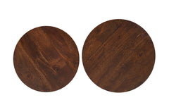 Remy Gunmetal/Brown Nesting Table (Set of 2) - Ornate Home