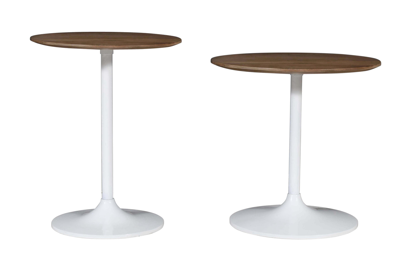 Remy White/Brown Nesting Table (Set of 2) - Ornate Home
