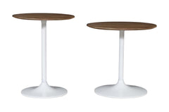 Remy White/Brown Nesting Table (Set of 2) - Ornate Home
