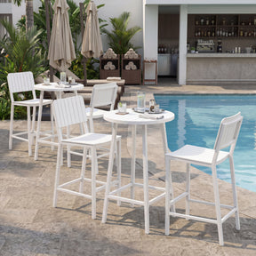 Ren White Bar Table - Ornate Home