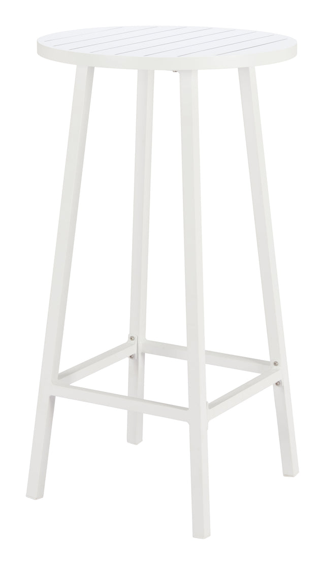 Ren White Outdoor Bar Table - Ornate Home