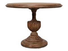 Renaissance Brown Pedestal Dining Table - Ornate Home