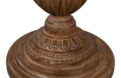 Renaissance Brown Pedestal Dining Table - Ornate Home