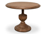 Renaissance Brown Pedestal Dining Table - Ornate Home