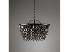 Renata Black Chandelier (28" W) - Ornate Home