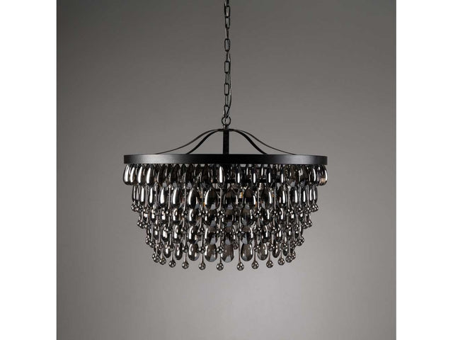 Renata Black Chandelier (28" W) - Ornate Home