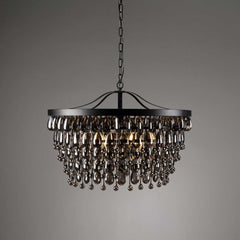 Renata Black Chandelier (28" W) - Ornate Home