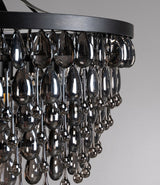 Renata Black Chandelier (28" W) - Ornate Home