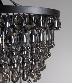 Renata Black Chandelier (28" W) - Ornate Home