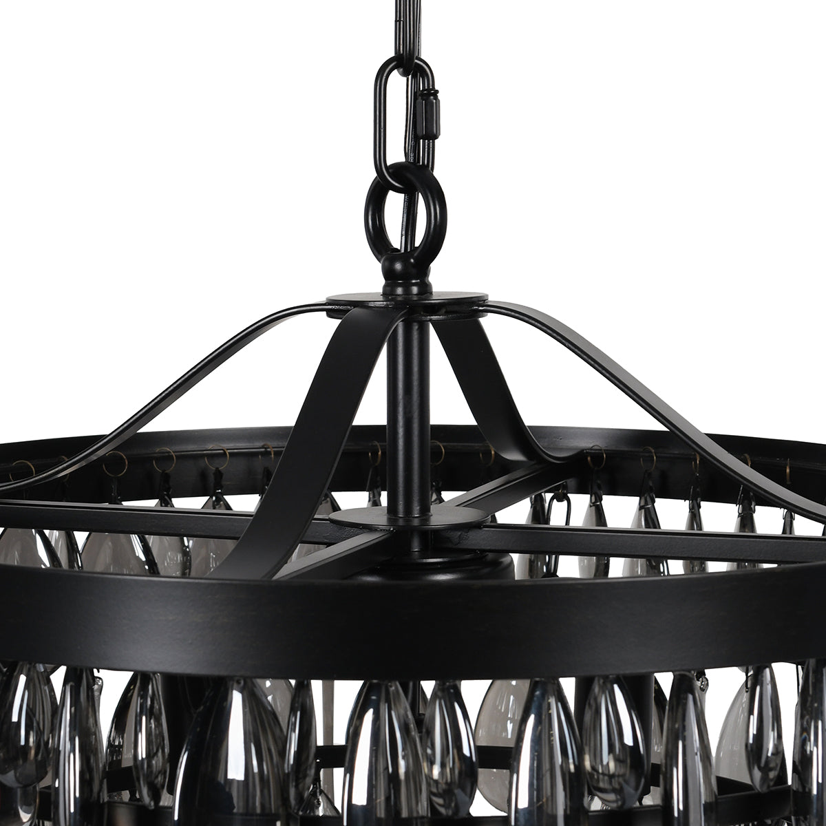 Renata Black Chandelier - Ornate Home