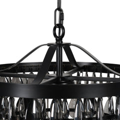 Renata Black Chandelier - Ornate Home