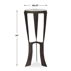 Renaud Dark Bronze Drink Table - Ornate Home