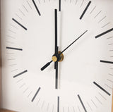 Renaya Light Brown/Matte Black Wood Table Clock - Ornate Home