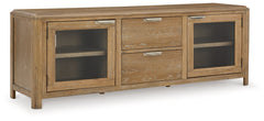 Rencott Light Brown 80" TV Stand - Ornate Home