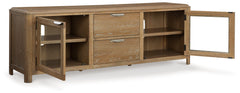 Rencott Light Brown 80" TV Stand - Ornate Home