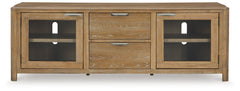 Rencott Light Brown 80" TV Stand - Ornate Home