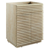 Render 24" Faux Travertine Bathroom Vanity Cabinet (Sink Not Included) - Ornate Home