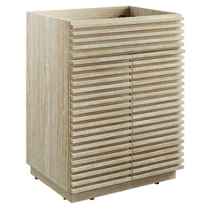 Render 24" Faux Travertine Bathroom Vanity Cabinet (Sink Not Included) - Ornate Home