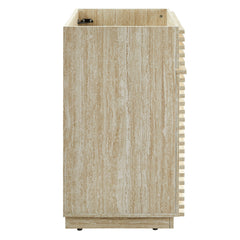 Render 24" Faux Travertine Bathroom Vanity Cabinet (Sink Not Included) - Ornate Home