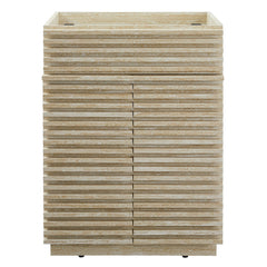 Render 24" Faux Travertine Bathroom Vanity Cabinet (Sink Not Included) - Ornate Home