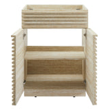Render 24" Faux Travertine Bathroom Vanity Cabinet (Sink Not Included) - Ornate Home