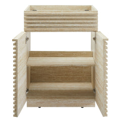Render 24" Faux Travertine Bathroom Vanity Cabinet (Sink Not Included) - Ornate Home