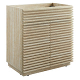 Render 30" Faux Travertine Bathroom Vanity Cabinet (Sink Not Included) - Ornate Home