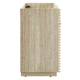 Render 30" Faux Travertine Bathroom Vanity Cabinet (Sink Not Included) - Ornate Home