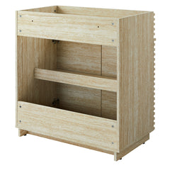 Render 30" Faux Travertine Bathroom Vanity Cabinet (Sink Not Included) - Ornate Home
