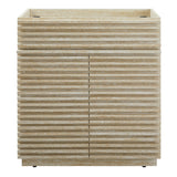 Render 30" Faux Travertine Bathroom Vanity Cabinet (Sink Not Included) - Ornate Home