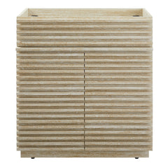 Render 30" Faux Travertine Bathroom Vanity Cabinet (Sink Not Included) - Ornate Home