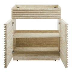 Render 30" Faux Travertine Bathroom Vanity Cabinet (Sink Not Included) - Ornate Home